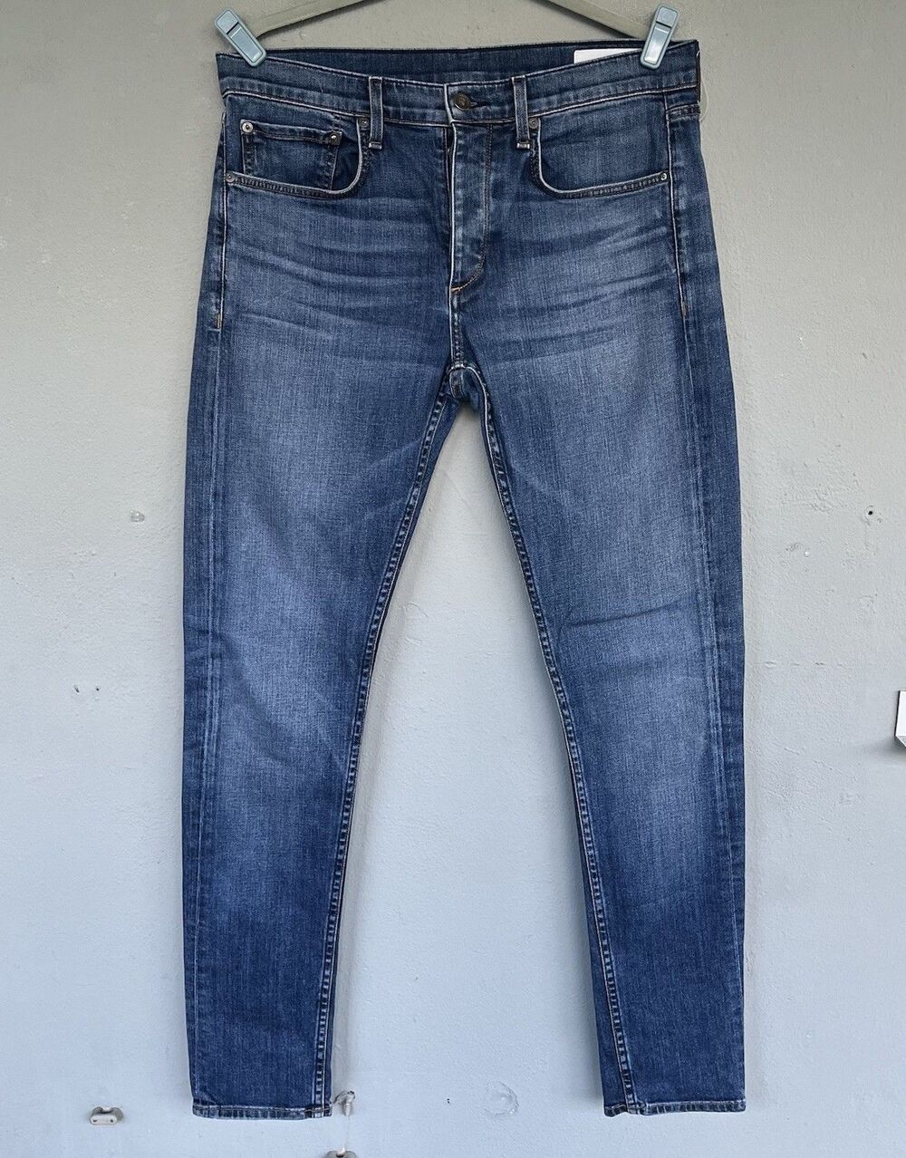 Rag & Bone Jeans 32x33 Fit 1 Skinny Slim Fit Stretch Button Fly Street Grunge